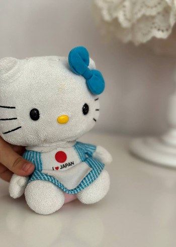 Mavi Fiyonklu Hello Kitty Peluş Oyuncak