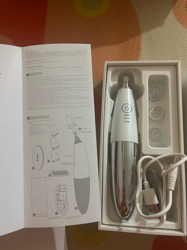 INFACE MARKALI Beyaz Yüz Temizleme Cihazı 3 Ayar - Görsel 2