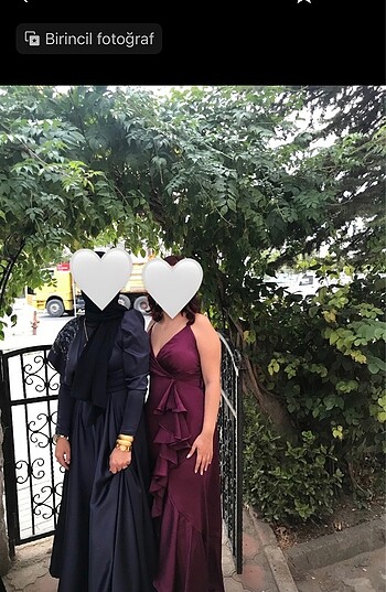 m Beden Mürdüm Abiye Elbise