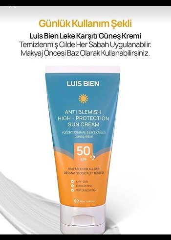 Diğer Luis Bien SPF 50 Yüksek Koruma Güneş Kremi