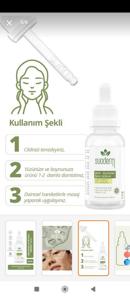 Suoderm Leke Karşıtı ve Cilt Tonu Eşitleyici Serum 30ml - Görsel 2
