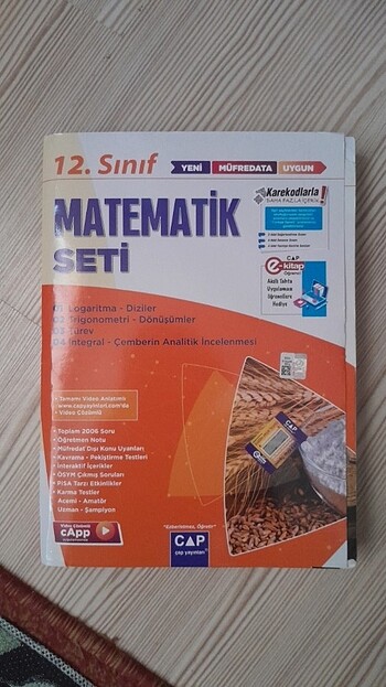 Çap yayınları 12. Sınıf matamatik kitabı 