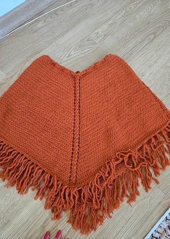 Nakışlı Bohem Kız Çocuk Ponchosu - Görsel 3