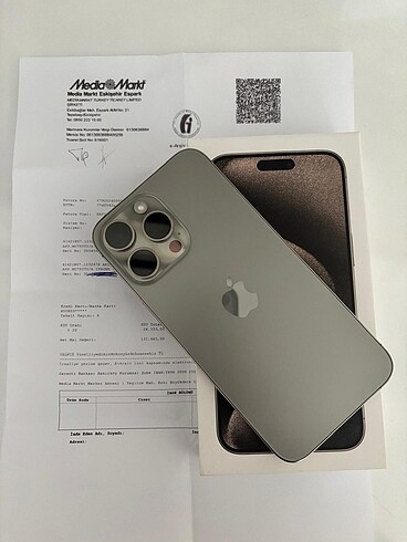 iphone 15 promax kusursuz temızlıkte 256 gb natural tıtanıum