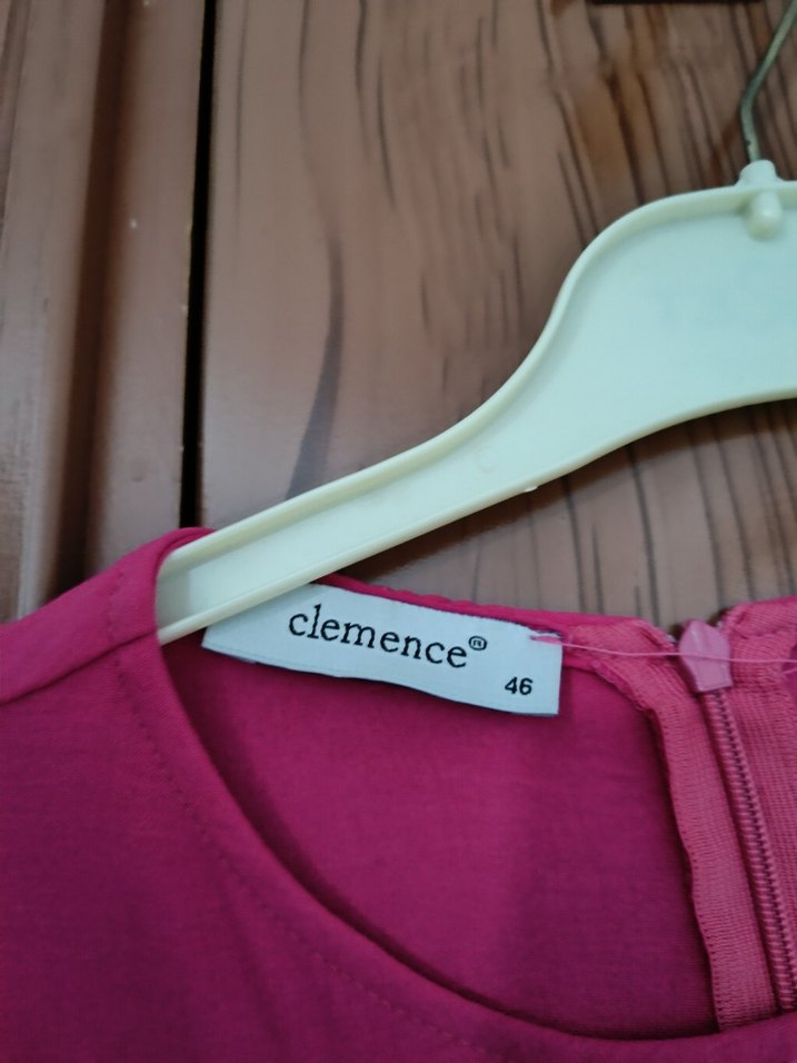 Piliseli Uzun Kollu Pembe Kadın Elbise - Görsel 3