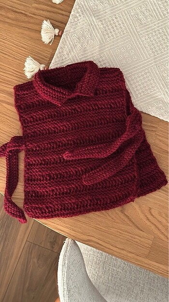 12-18 Ay Beden bordo Renk Zara model süveter