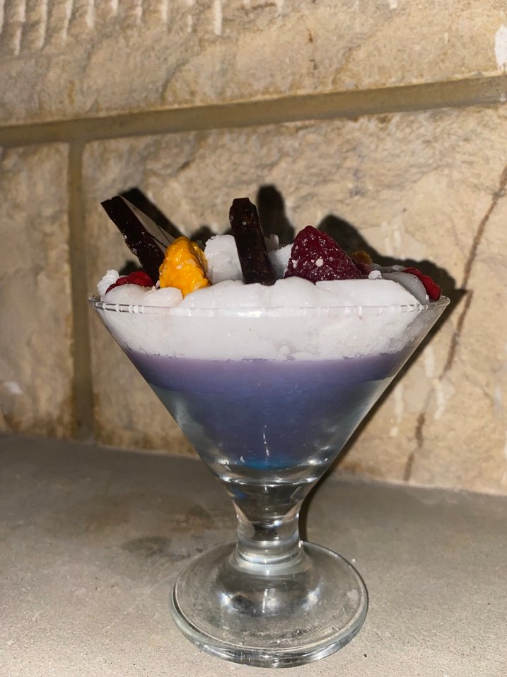 Meyve ve Çikolata Detaylı  Mum - Görsel 2