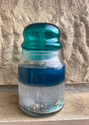 Mavi Deniz Temalı Mumluk - Görsel 4