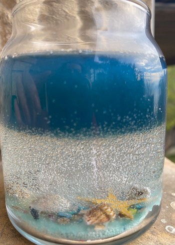 Mavi Deniz Temalı Mumluk - Görsel 2