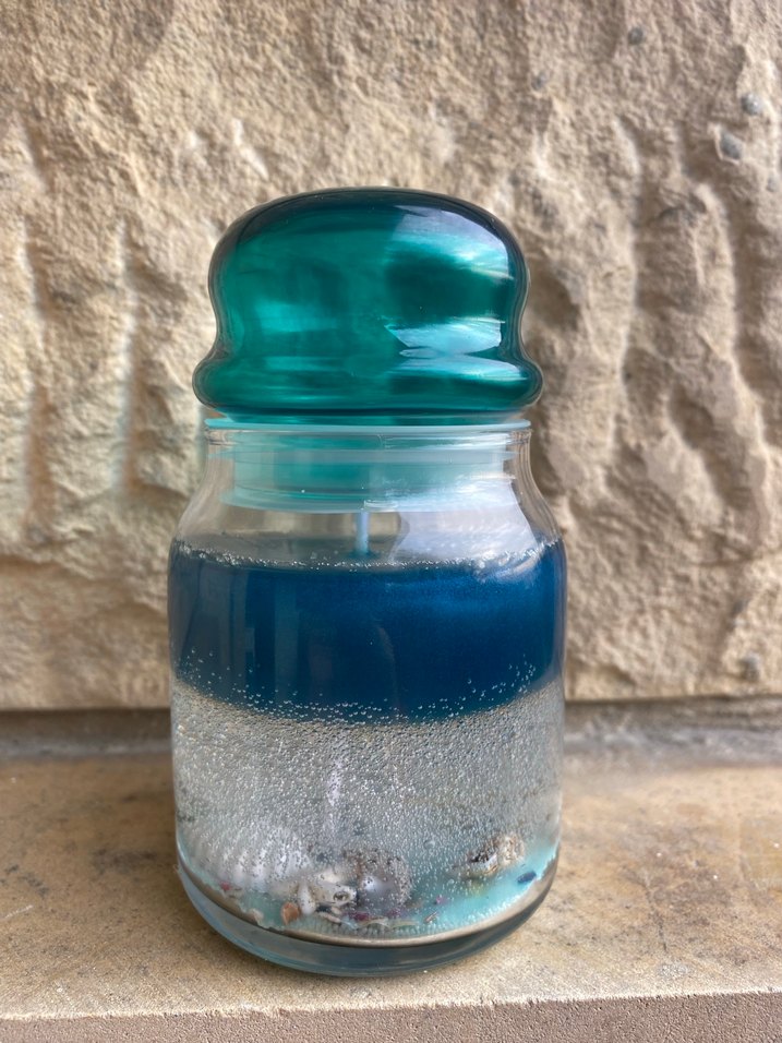 Mavi Deniz Temalı Mumluk - Görsel 4