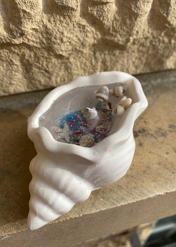 Deniz Kabuklu Beyaz Mumluk - Görsel 2