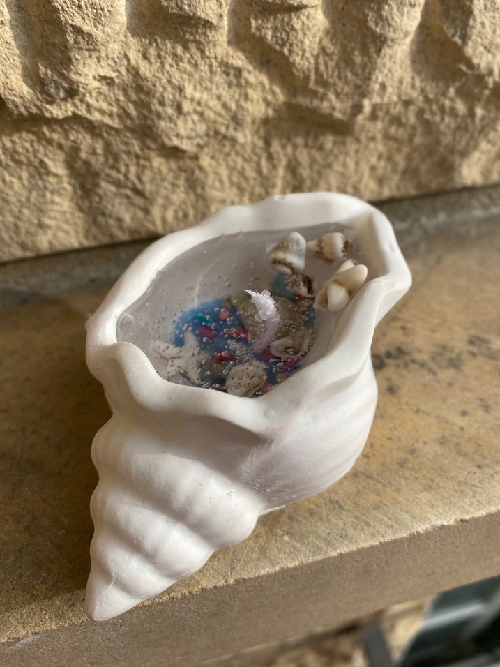 Deniz Kabuklu Beyaz Mumluk - Görsel 2