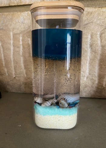 Mavi Deniz Temalı Dekoratif Mum - Görsel 2