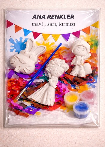 Renkli Parti Boyama Seti - Görsel 5