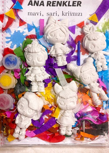 Renkli Parti Boyama Seti - Görsel 4