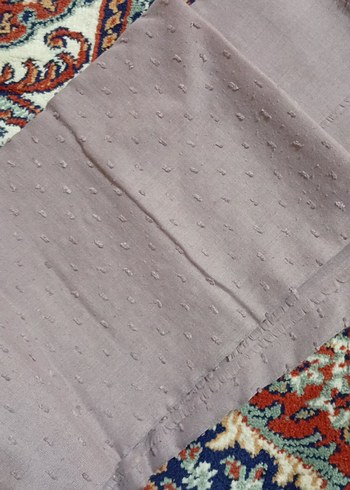 Bej Gri Kadın sal Fırfırlı - Görsel 2