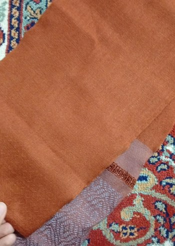 Bohem Örgü Kadın Kahverengi Şal - Görsel 2