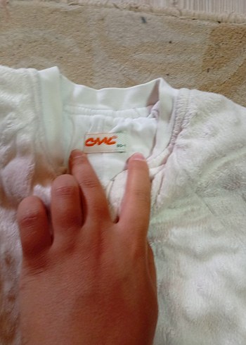 Beyaz Fermuarlı Bebek Tulumu - Görsel 4