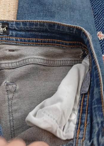 Kadın Mavi Regular Fit Midi Kot Pantolon - Görsel 7