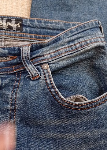 Kadın Mavi Regular Fit Midi Kot Pantolon - Görsel 6