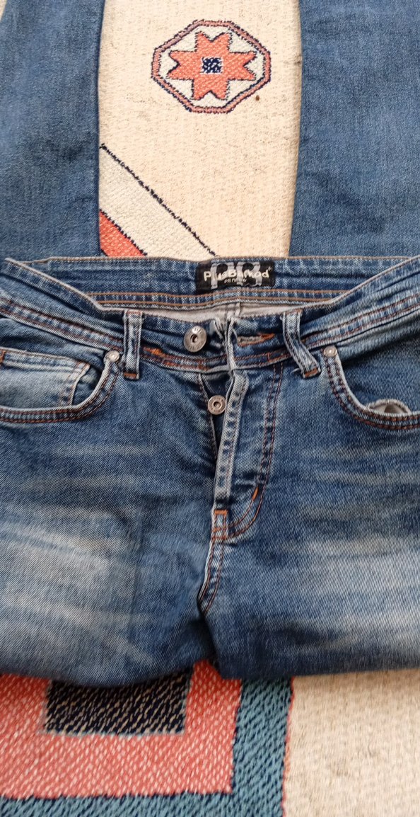 Kadın Mavi Regular Fit Midi Kot Pantolon - Görsel 2