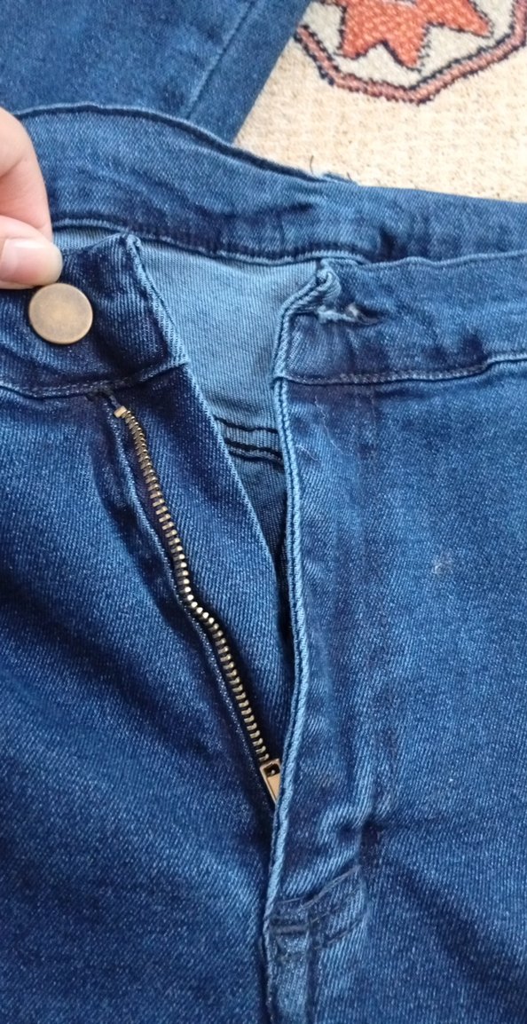Kadın Mavi Denim Normal Kesim Jean - Görsel 3