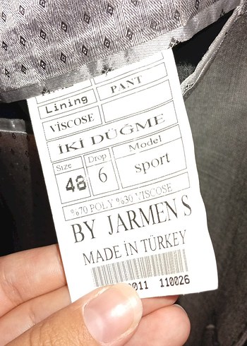 Gri Düğmeli Erkek Takım Elbise - Görsel 14