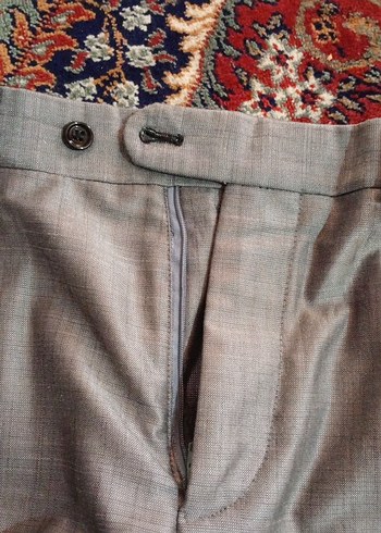 Gri Düğmeli Erkek Takım Elbise - Görsel 18