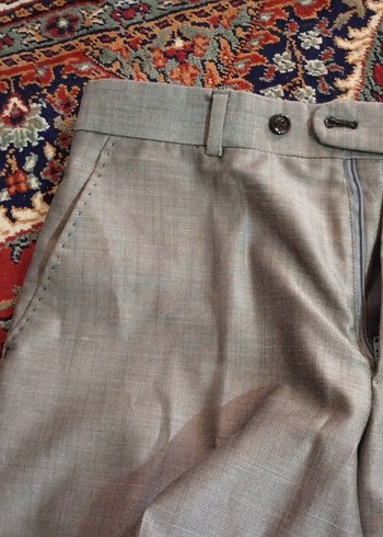 Gri Düğmeli Erkek Takım Elbise - Görsel 19