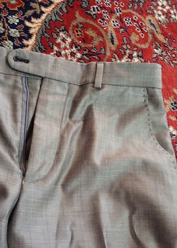 Gri Düğmeli Erkek Takım Elbise - Görsel 20