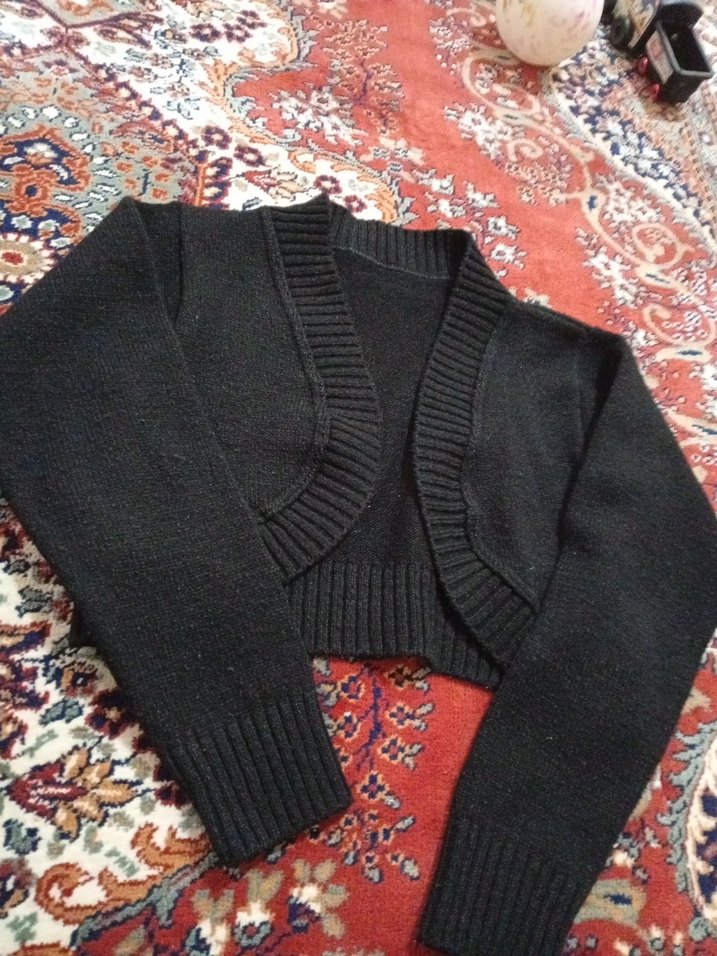 Kız Çocuk Siyah Triko Bolero - Görsel 3