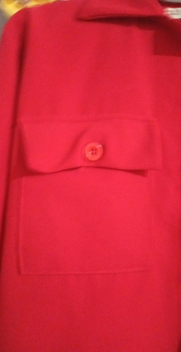 Kırmızı Kadın Mini Blazer Ceket takim - Görsel 4