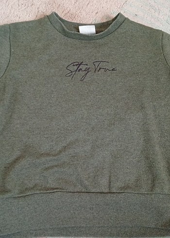 4 Yaş Beden erkek Çocuk Gri Baskılı Sweatshirt