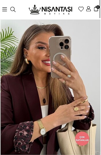 Etiketli Blazer Ceket