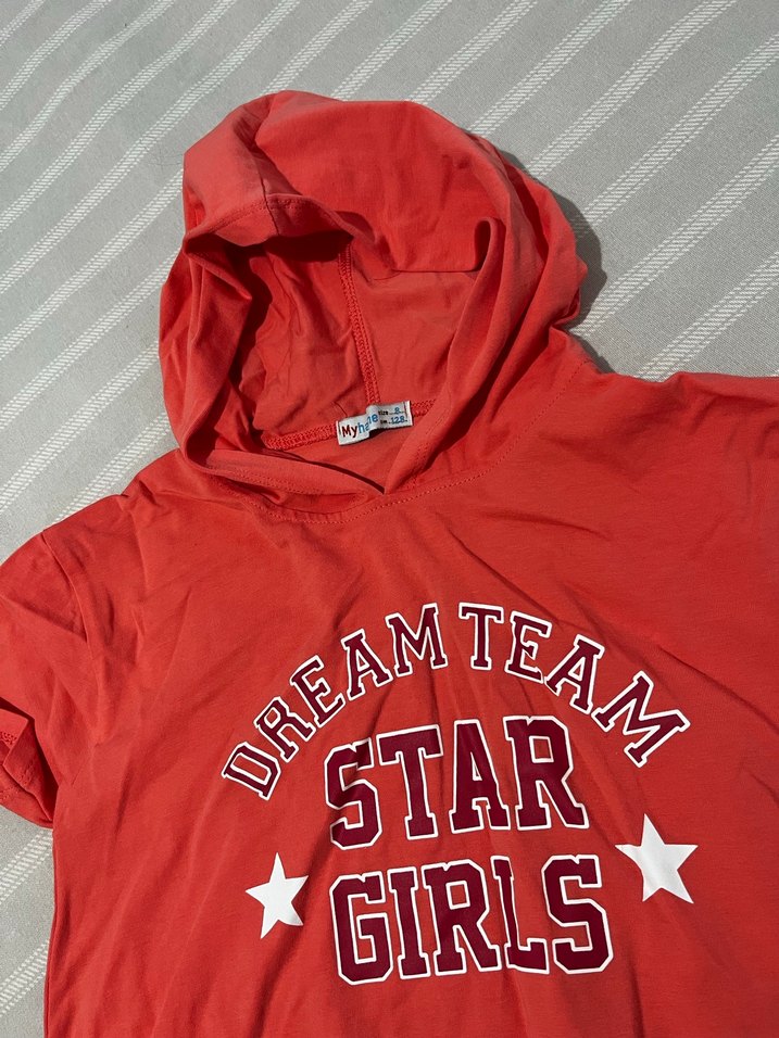 Kız Çocuk Kapşonlu elbise - Görsel 4