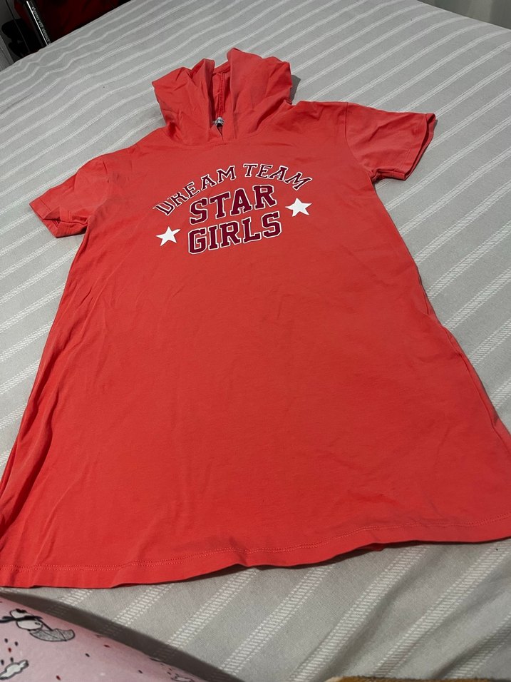 Kız Çocuk Kapşonlu elbise - Görsel 3