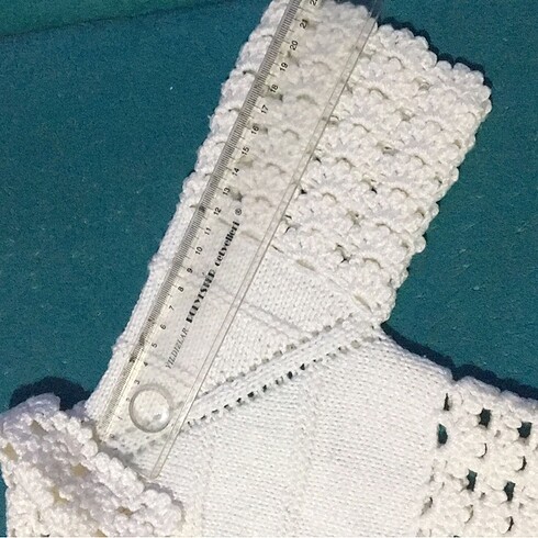 Tığ işi bebek hırka - Görsel 6