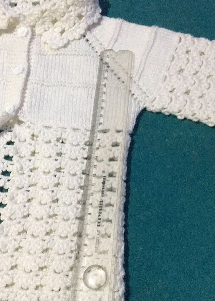 Tığ işi bebek hırka - Görsel 4