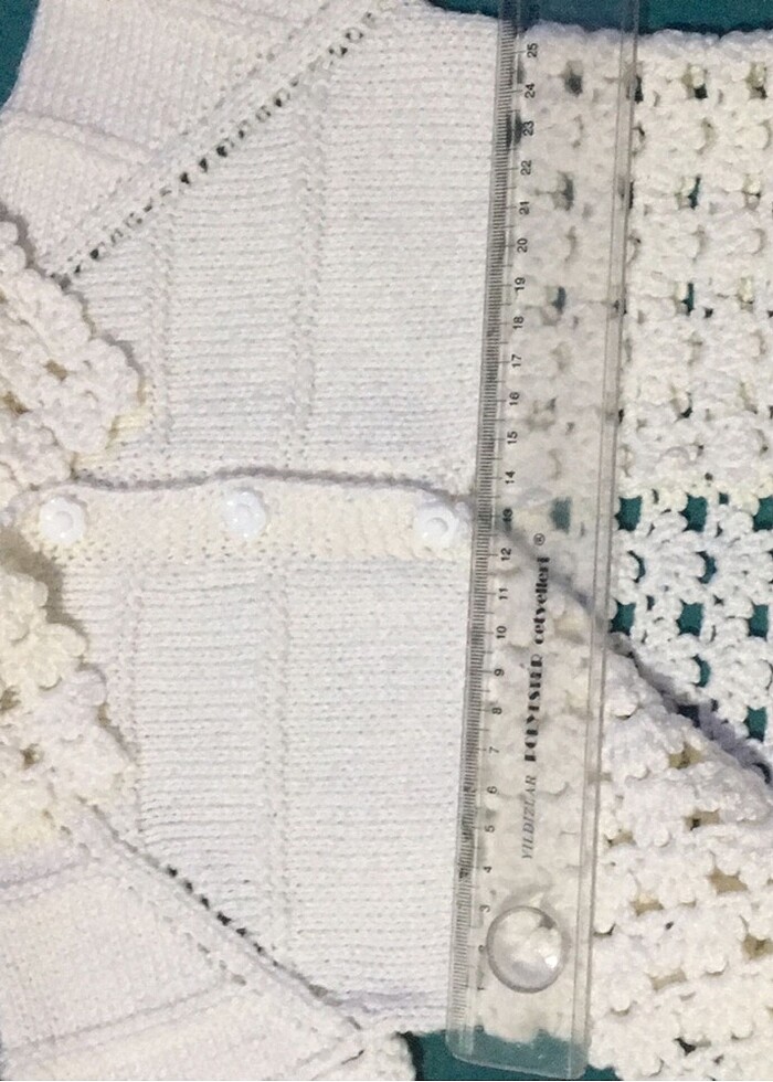 Tığ işi bebek hırka - Görsel 5