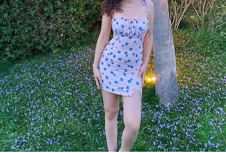 zaful s beden yazlik cicekli elbise