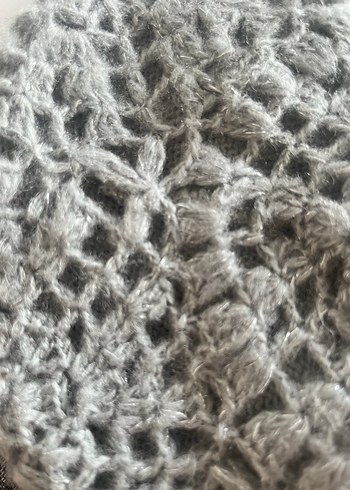 Gri Örgü bere - Görsel 5