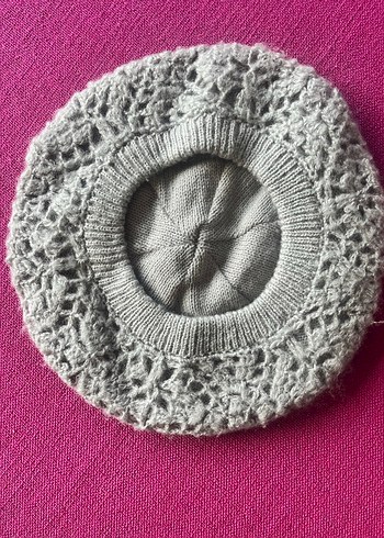 Gri Örgü bere - Görsel 2