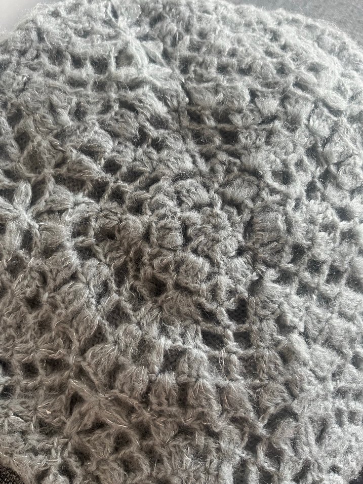 Gri Örgü bere - Görsel 4