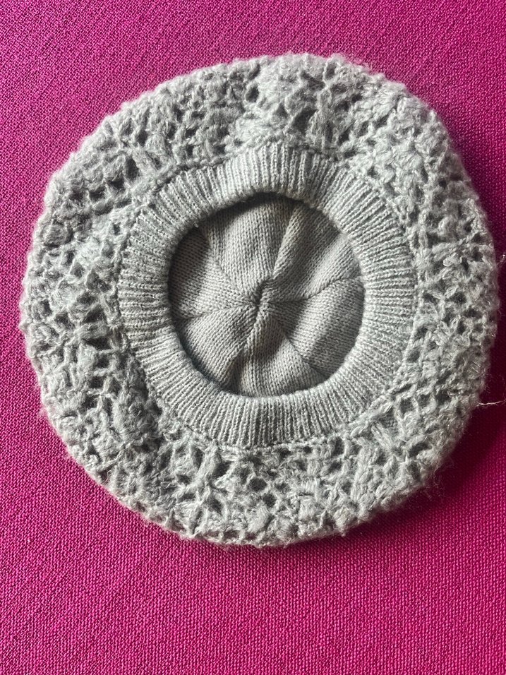 Gri Örgü bere - Görsel 2