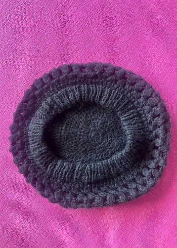 Kadın siyah Örgü Bere - Görsel 2