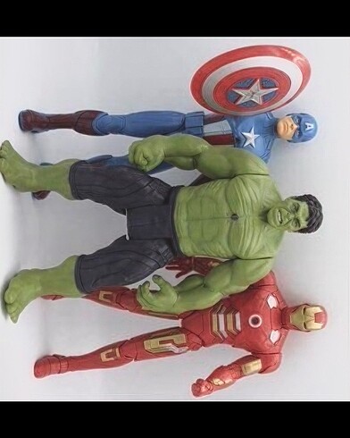 Marvel Karakter Oyuncakları Set İron Man Hulk ve Captain America