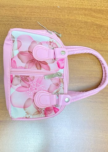 Mango Fermuarlı Pembe Çiçek Desenli Kadın Çantası Coquette Fairycore