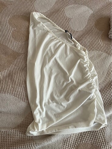 yarim kol crop bluz - Görsel 3