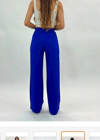 LC Waikiki Mavi Regular Fit Kumaş Kadın Pantolon
