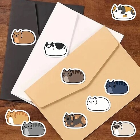  tatlı kedi sticker